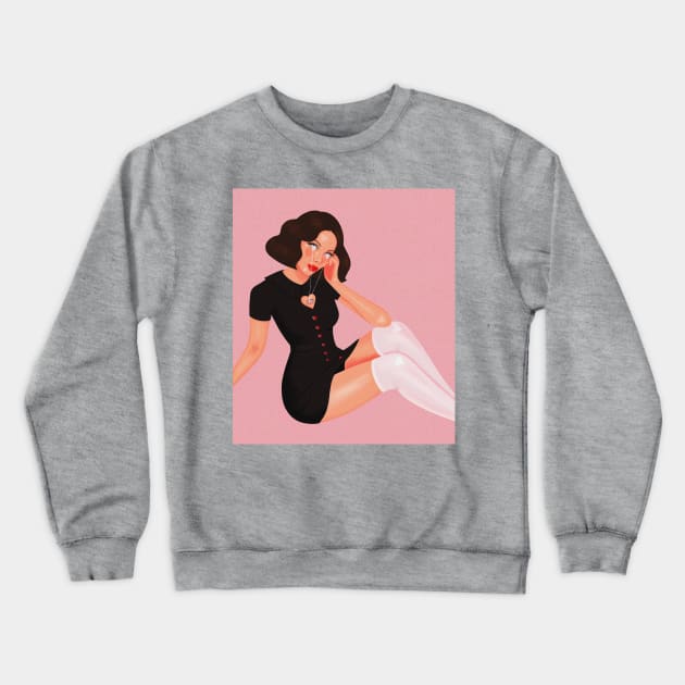 Hypnotized Mina Crewneck Sweatshirt by thelamehuman